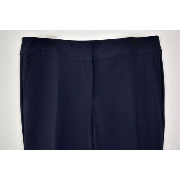 Ann Taylor Solid Navy Signature Trouser Office Career Pants 6 - Picture 3 of 6